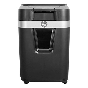 HP Pro Shredder Auto 200MC Aktenvernichter mit Partikelschnitt P-5, 2 x 12 mm, bis 200 Blatt, schwarz