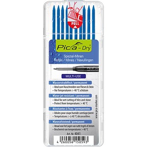 4260056150593 - Dry Wasserstrahl Ersatzminen für Tieflochmarker-Bleistift blau 28 mm 4260056150593 10 Stück