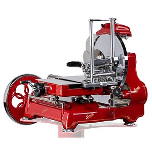8050040426034 - BERKEL TRIBUTE Rot - Schwungrad Aufschnittmaschine mit Messer aus verchromtem Stahl 300 mm