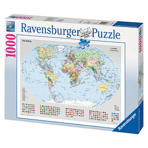 Ravensburger Politische Weltkarte Puzzle, 1000 Teile