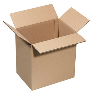 Nestler Wellpapp-Faltkartons 2-wellig braun 31,8 x 22,8 x 33,8 cm Außenmaß, 20 St.