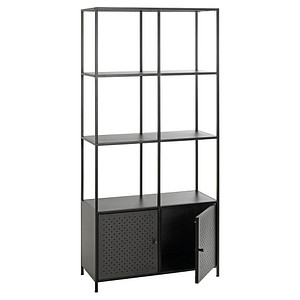 4001070375254 - Bücherregal schwarz 800 x 370 x 1760 cm 4001070375254 HAKU Möbel