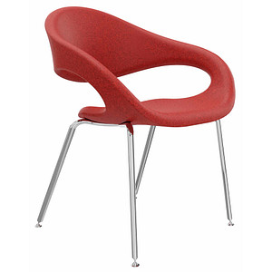 4260761571324 - Besucherstuhl Elan 4260761571324 rot Stoff