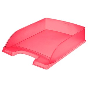 AKTION: LEITZ Briefablage Plus rot-transparent DIN A4, 1 St. mit Prämie nach Registrierung