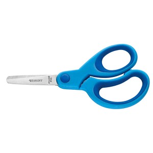 Westcott Kinderschere Kids Softgrip, Stahl, rostfrei, 13cm, blau 4027521513235 Westcott