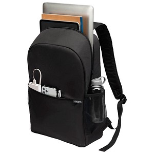 DICOTA Laptop-Rucksack Backpack ONE Recycling-PET schwarz 15,0 l bis 40,6 cm (16 Zoll)