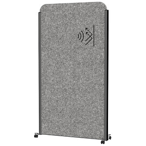 4002390089784 - Mobiles MAUL Stellwandsystem MAULcocoon Akustik B 1000 x H 1800 mm dunkelgraue Oberfläche anthrazit 4002390089784 - Mobiles MAUL Stellwandsystem MAULcocoon Akustik B 1000 x H 1800 mm dunkelgraue Oberfläche anthrazit