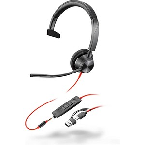 poly Blackwire 3315 Headset schwarz