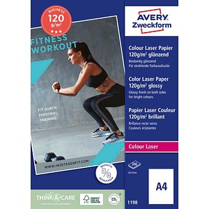 AVERY Zweckform Fotopapier 1198 DIN A4 glänzend 120 g/qm 200 Blatt