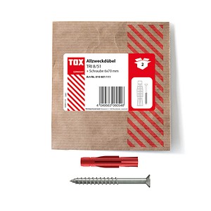 4049563060546 - TRI 851 010601111 Dübel-Schrauben Set Ø 80 mm x 510 mm 4049563060546 2 Stück