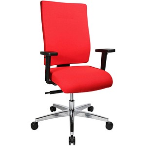 Topstar Bürostuhl Profi Star 15 High, PS49H T31Q Stoff rot, Gestell alu