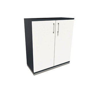 4260649682050 - fm Aktenschrank Oldenburg 4260649682050 lavagrau weiß 2 Fachböden 800 x 442 x 1133 cm