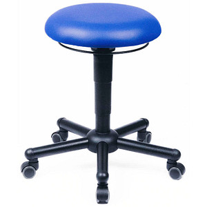 Mey Chair Hocker 10023 A19-TR-KL, blau, mit Rollen, höhenverstellbar, bis 250kg 4262367690805 Mey Chair