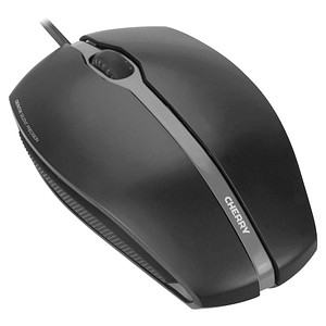 CHERRY GENTIX Silent Corded Optical Mouse Maus kabelgebunden schwarz