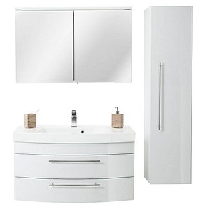 Badmöbel-Set LUNA weiß/weiß