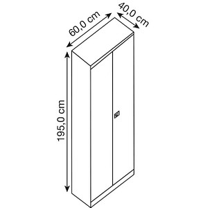 5020073797152 - BISLEY UNIVERSAL Flügeltürenschrank HxBxT 1950 x 600 x 400 mm 4 Fachböden 5 Ordnerhöhen lichtgrau oxfordblau 5020073797152 - BISLEY UNIVERSAL Flügeltürenschrank HxBxT 1950 x 600 x 400 mm 4 Fachböden 5 Ordnerhöhen lichtgrau oxfordblau