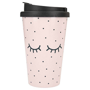 4010070439583 - Kaffeebecher To-Go Closed Eyes rosa 035 l 4010070439583 DEPESCHE