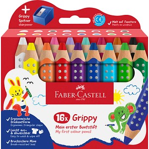 4005401106456 - Farbstiftetui Grippy 16 Stück sortiert 4005401106456 Faber-Castell