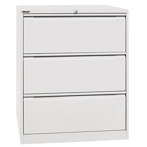 BISLEY Hängeregistraturschrank verkehrsweiß 3 Schubladen 80,0 x 62,2 x 101,6 cm
