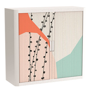 PAPERFLOW easyOffice Colour Rollladenschrank 61054 2 Fachböden 110,0 x 41,5 x 104,0 cm
