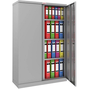 5032548007253 - SCL1491GGK Stahlschrank Mittel grau grau m Schlüssel-Schloss (B x H x T) 915 x 1400 x 370 mm mit Schlüsselschloss