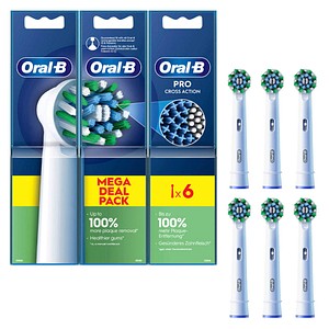 8700216018968 - PRO Cross Action Mega Deal Pack Zahnbürstenaufsätze 6 St
