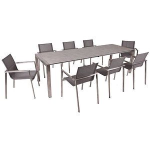 4041908125248 - Sitzgruppe Sienna silber Kunststoff Metall 9-teilig 4041908125248 Garden Pleasure 4041908125248 - Sitzgruppe Sienna silber Kunststoff Metall 9-teilig 4041908125248 Garden Pleasure