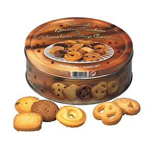 Neutral Dänische Butter- und Schokoladenkekse 500g 1 Stück