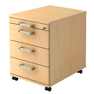 Pedusa Rollcontainer ahorn 4 Auszüge