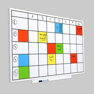 8427951642028 - Whiteboard Skin Planner 1150 x 750 cm mit Raster 8427951642028 Rocada