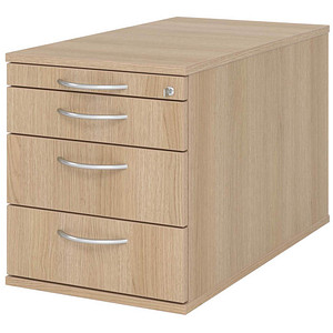 HAMMERBACHER TC30 Rollcontainer eiche 4 Auszüge 42,8 x 80,0 x 51,2 cm