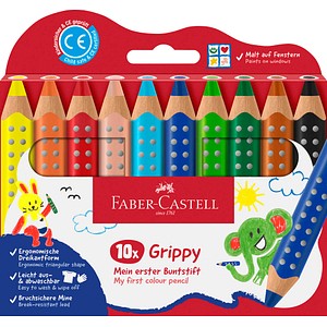 4005401106241 - Farbstiftetui Grippy 10 Stück sortiert 4005401106241 Faber-Castell