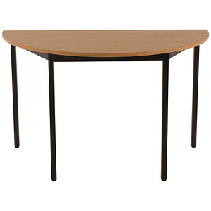 3700245505519 - Schreibtisch 120DRHN 65-130cm (H) 120x60cm (BxT) halbrund buche   schwarz 3700245505519 SODEMATUB