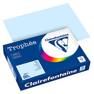 Clairefontaine Kopierpapier Trophee 1971PC hellblau A4 80g 3329680000801 Clairefontaine 500 Blatt
