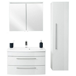 Badmöbel-Set LUNA weiß/weiß