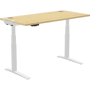 0043859743049 - Levado Elektrisch Höhenverstellbar Sitz-Stehschreibtisch Rechteckig Ahorn T-Fuß 1829 (B) x 698 (T) x 1257 (H) mm MDF (Mitteldichte Faserplatte) PVC (Polyvinylchlorid) Stahl 0043859743049 - Levado Elektrisch Höhenverstellbar Sitz-Stehschreibtisch Rechteckig Ahorn T-Fuß 1829 (B) x 698 (T) x 1257 (H) mm MDF (Mitteldichte Faserplatte) PVC (Polyvinylchlorid) Stahl