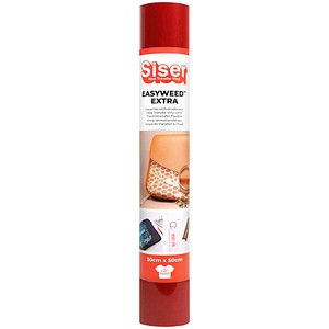 Siser® P.S. Film Extra Transferfolie in Rot 30,0 cm x 50,0 cm für Schneideplotter, 1 Rolle