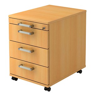 Pedusa Rollcontainer buche 4 Auszüge