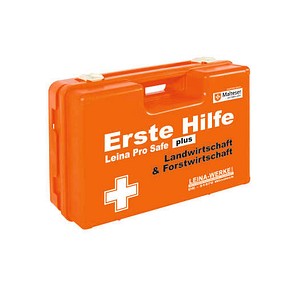 Erste-Hilfe-Kasten Pro Safe plus Land- & Forstwirtschaft DIN 13169 + branchenbezogene Zusatzerweiterung orange