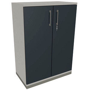 4260649681091 - fm Aktenschrank Oldenburg 4260649681091 weiß lavagrau 2 Fachböden 800 x 442 x 1133 cm