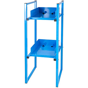 4050049910040 - Fassregal für 2x 30 60 Liter Fässer H 1200 x B 470 x T 650 mm lichtblau RAL 5012 4050049910040 - Fassregal für 2x 30 60 Liter Fässer H 1200 x B 470 x T 650 mm lichtblau RAL 5012