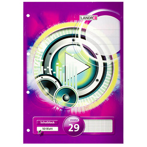 4006144574717 - LANDRÉ® Schulheft Lineatur 29 kariert DIN A4 Innen- und Außenrand 50 Blatt 4006144574717 - LANDRÉ® Schulheft Lineatur 29 kariert DIN A4 Innen- und Außenrand 50 Blatt