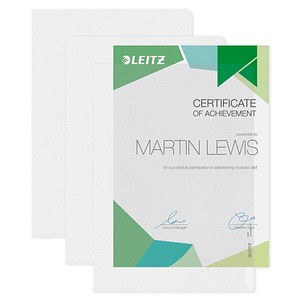 LEITZ Sichthüllen 4060 DIN A4 transparent genarbt 0,17 mm, 100 St.