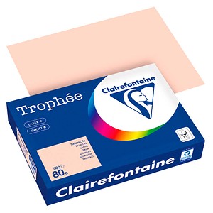 Clairefontaine Kopierpapier Trophee 1769PC lachs A4 80g 3329680001396 Clairefontaine 500 Blatt