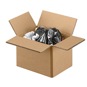 Nestler Wellpapp-Faltkartons 2-wellig braun 22,3 x 16,3 x 15,8 cm Außenmaß, 20 St.