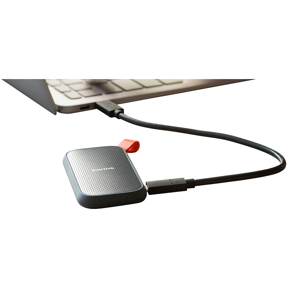 SanDisk Portable 1 TB externe SSD-Festplatte schwarz orange