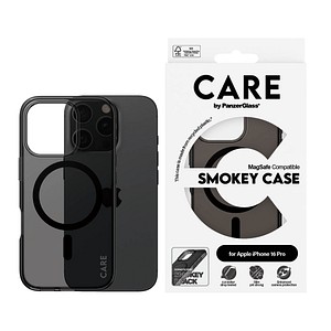 CARE by PanzerGlass® SMOKEY Handy-Cover für Apple iPhone 16 Pro schwarz