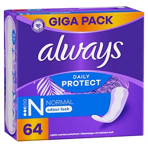 always Slipeinlagen Daily Protect Normal, 64 St.