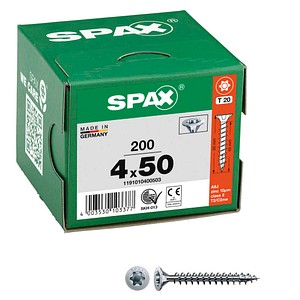 4003530103377 - 1191010400503 Senkschrauben 4 mm 50 mm T-Profil Stahl galvanisch verzinkt 200 St