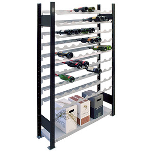 4004514257109 - Weinregal schwarz silber 1060 x 286 x 1800 cm 4004514257109 SCHULTE